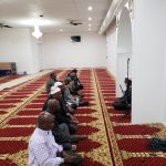 ICOPS Board Members praying in the Newly Converted Car Detailing Shop to a Masjid